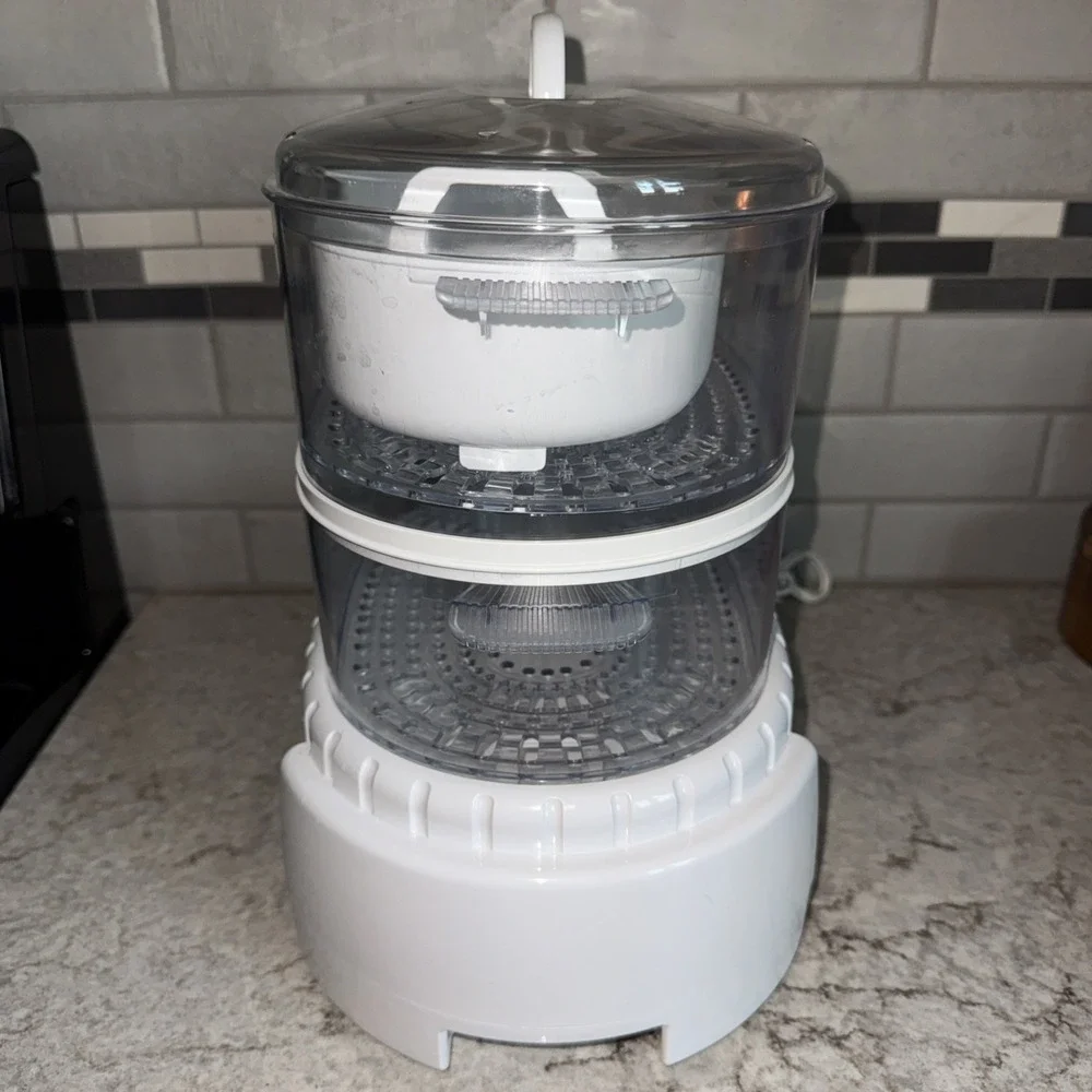 Sunbeam Oster Instant Steam 4711 Food Rice Steamer 2 Tier 6 Quart Clean Works
